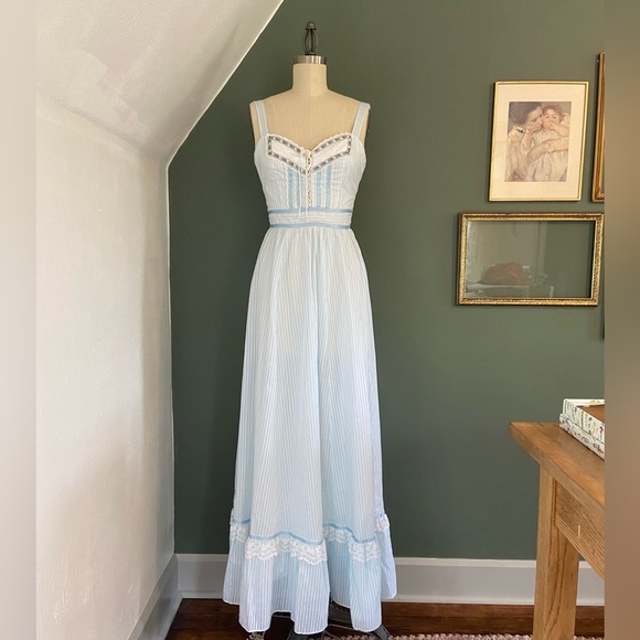 Gunne Sax | Dresses | Vintage Gunne Sax By Jessica Corset Dress | Poshmark